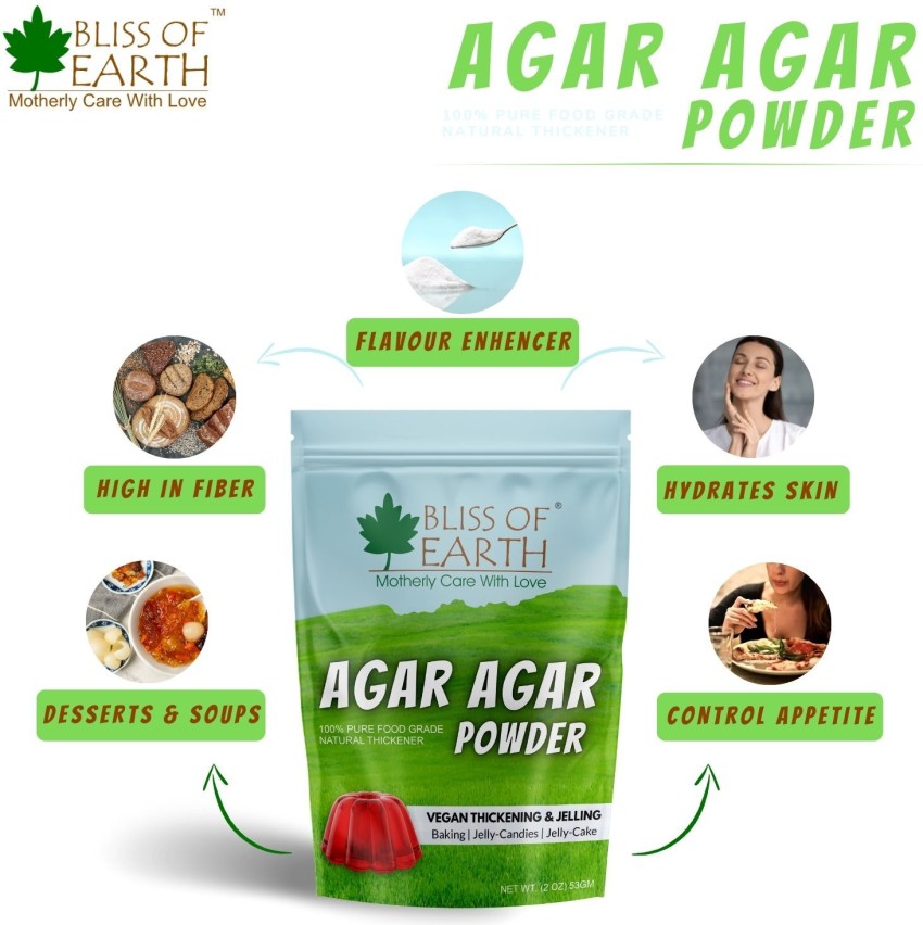 Agar Agar Powder. Vegan (Vegetarian) Gelatin. Non GMO, Gluten Free 8 oz Bag