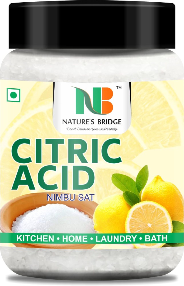 Nature's Bridge Natural Citric Acid, Nimbu Sat, Lemon Salt, Citric Acid  Crystals Citric Crystals Price in India - Buy Nature's Bridge Natural Citric  Acid, Nimbu Sat