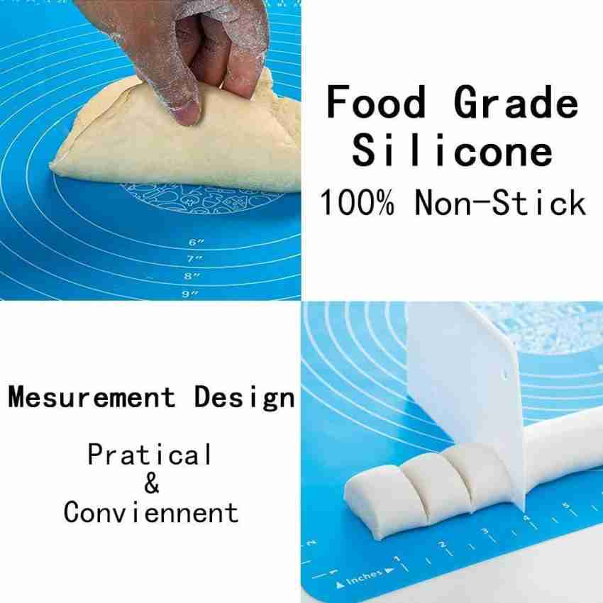 Multicolor Rectangular Silicone Chapati Mat Baking Mat Fondant Mat