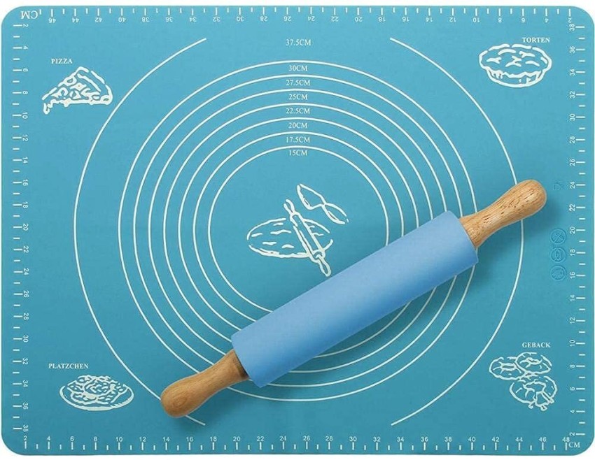  21.5-Inches Silicone Rolling Pin, Non-Stick Dough