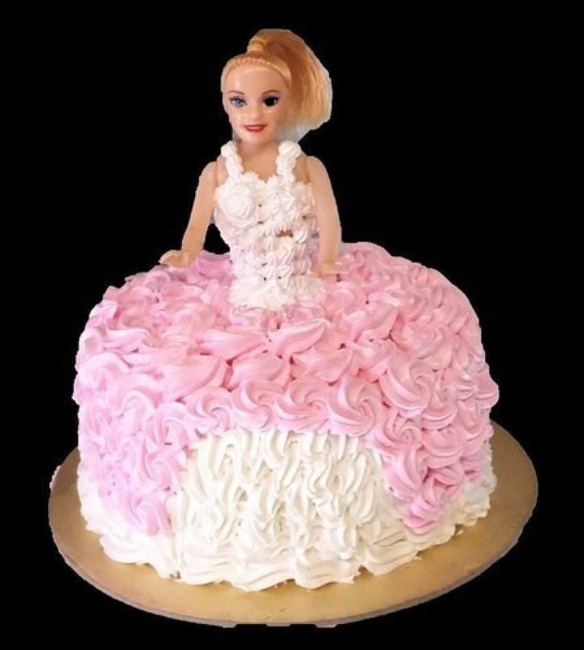 DecoSet Barbie Doll Let's Party! Cake Topper, Caucasian Barbie Doll Cake  Decoration, Collectible Barbie Doll Clothed in A White Molded Plastic  Bodice and A Shining Fabric Skirt : Amazon.in: Toys & Games