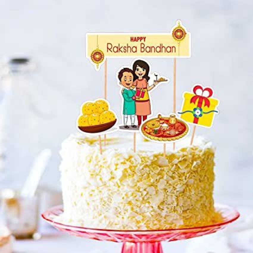 Unique Rakhi Cake Design & Decoration With Fondant | Raksha Bandhan Special  | Easy Cake Recipe - YouTube