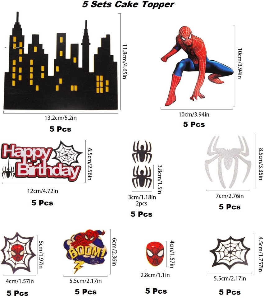 Bakewareind Spiderman Toy Set Cake Topper – Bakewareindia