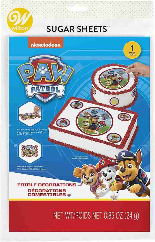 WILTON 710 7910 PAW Patrol Edible Images Cake Decorating Kit
