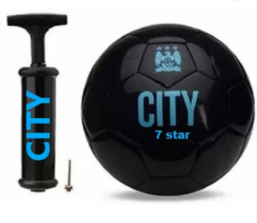 Future Stars Super-Star Soccer Ball & Pump - Size 5 - Green & Black -  Designed for all players 1+ Unisex 