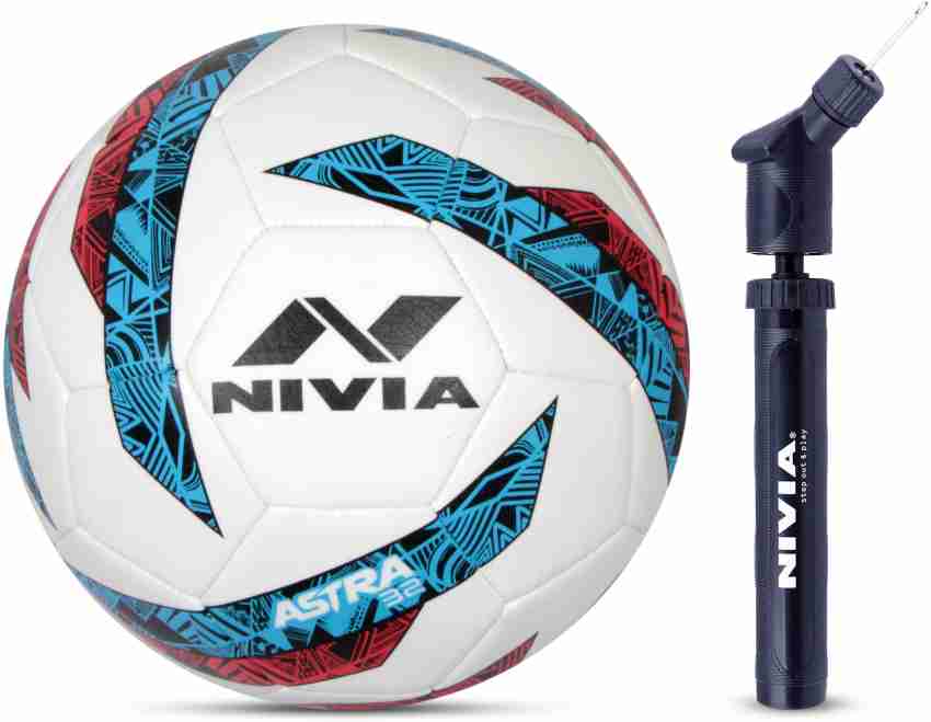 Buy NIVIA Astra-32 Football (White) Size - 5 With Ball Pump Football