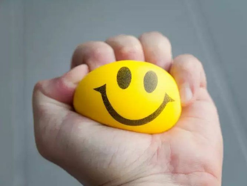 Omkara Smiley Ball Soft Ball Smile Squeezers Hand