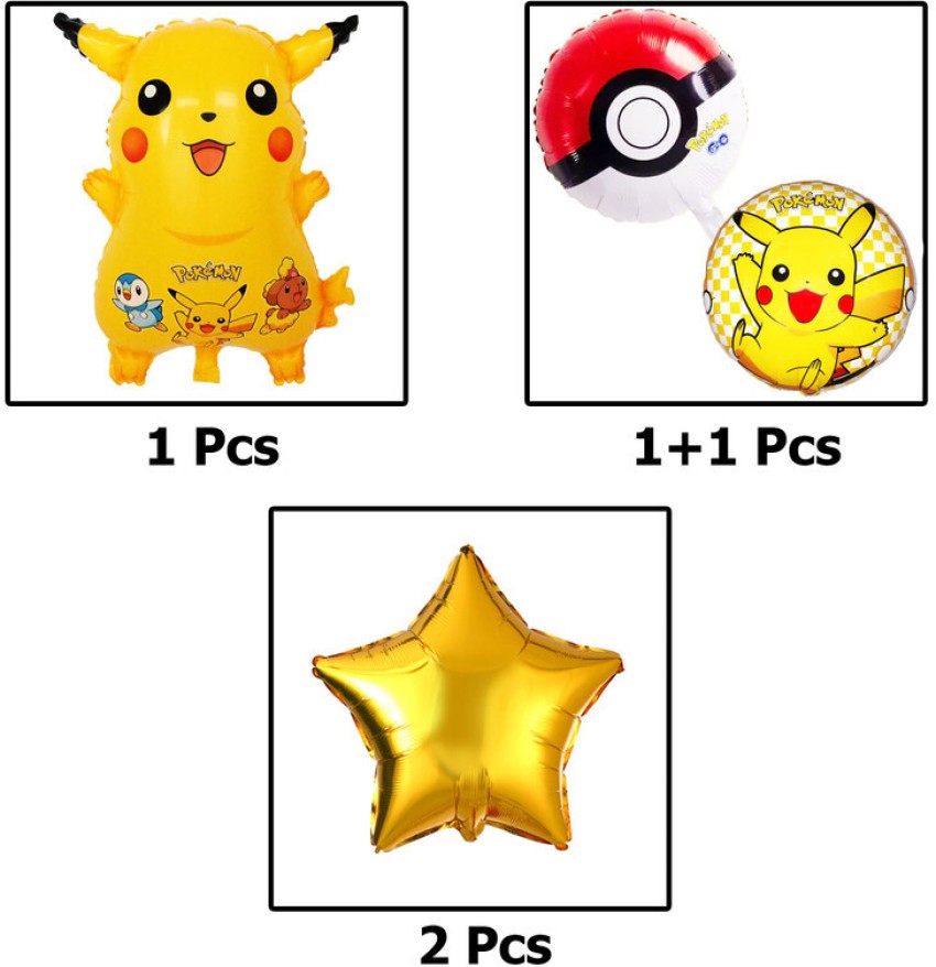 Pokemon Birthday Party Decorations Pikachu Foil Balloons