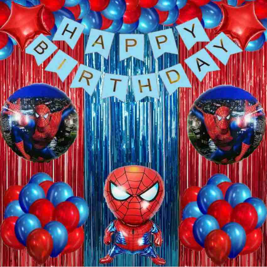 Print99 Printed kids Spiderman Theme Birthday Decoration  balloons Balloon - Balloon