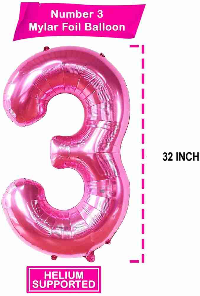 Ballon anniversaire 3ans (x8) REF/BA1003