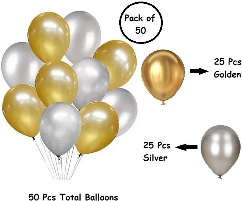 Gold silver balloons store
