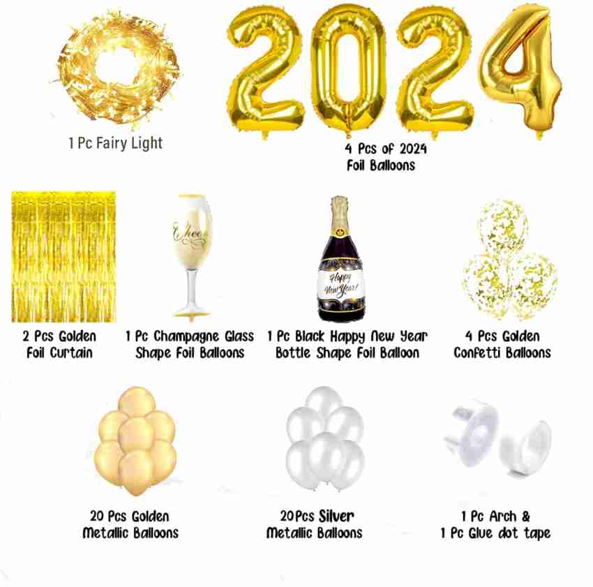 Anayatech Solid 2024 Happy New Year balloon - 55