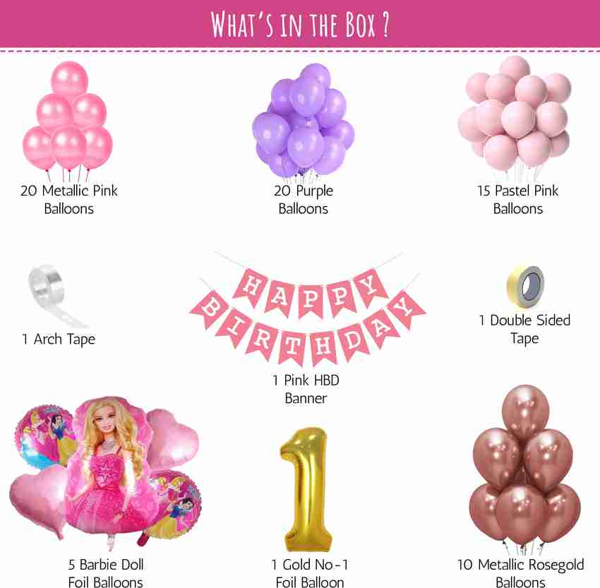 Barbie theme cheap balloons
