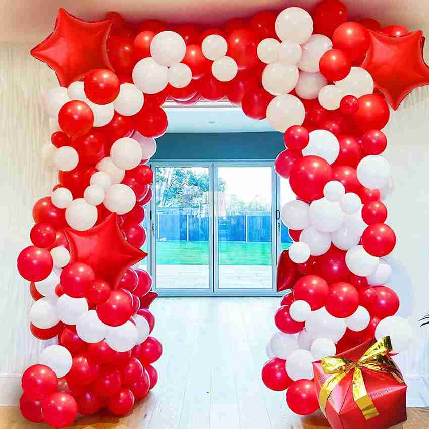 White and deals red balloons