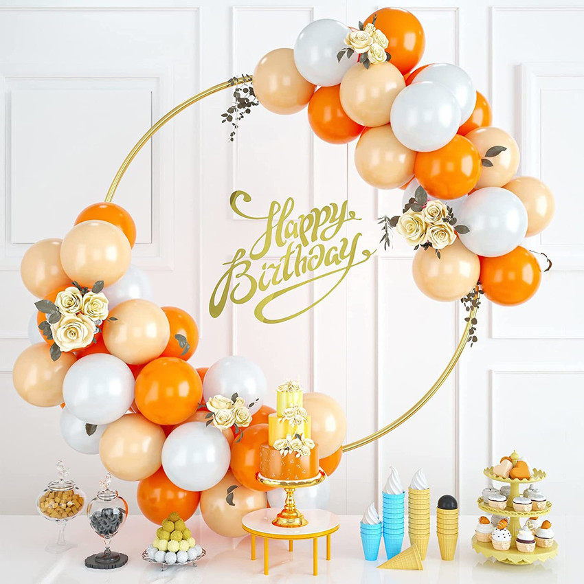 Update more than 70 orange balloon decoration vova.edu.vn