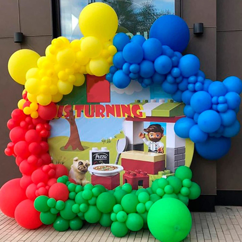 Lego theme balloon decoration on sale