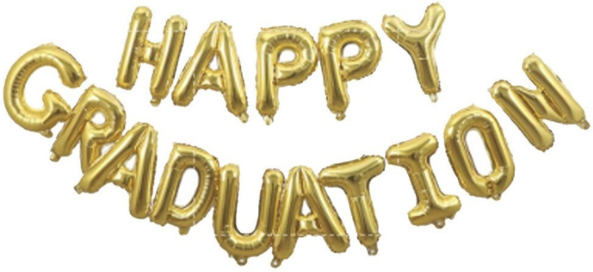 Graduation letter balloons 2025