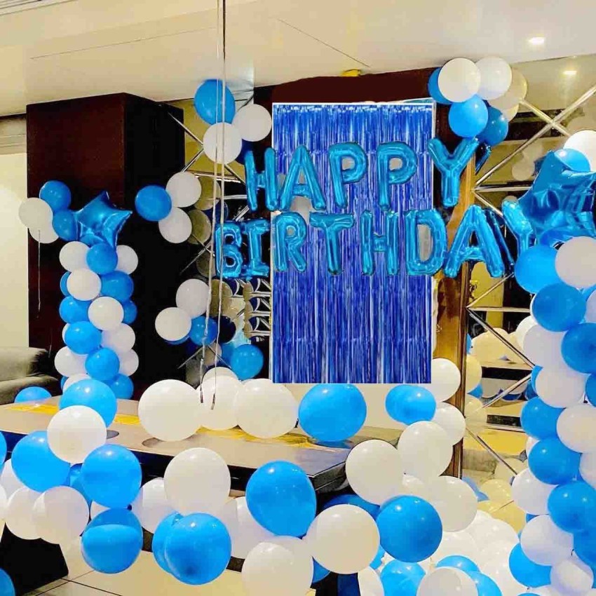 Birthday Decoration 1 Year Boy, Decoration 1st Birthday, Balloon Blue  Confetti Compatible With 1st Birthday Party Children's Birthday Happy  Birthday