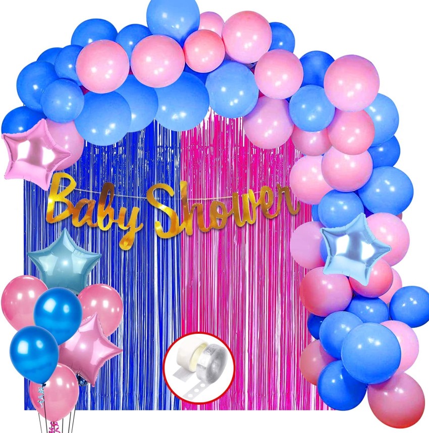 KIDOS Solid Baby Shower Kit For Gender Reveal, Maternity,  Pregnancy Photoshoot – 59 Pcs Balloon - Balloon