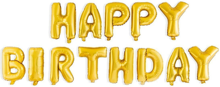 Happy birthday top letter balloons