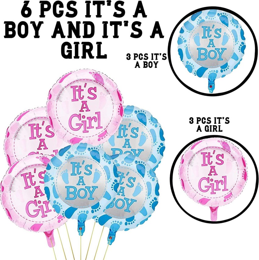 TOYXE Printed 50480 Its a Boy Its a Girl Baby Round