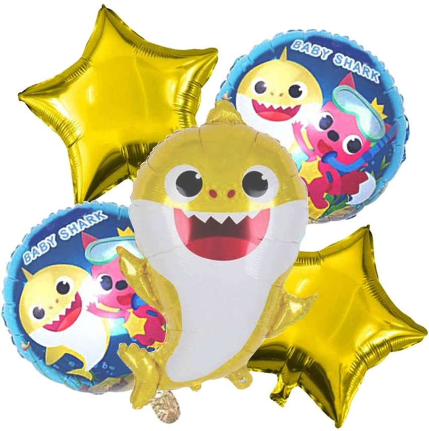13pcs Shark Party Supplies Balloon Set Blue Sea Animals Shark foil