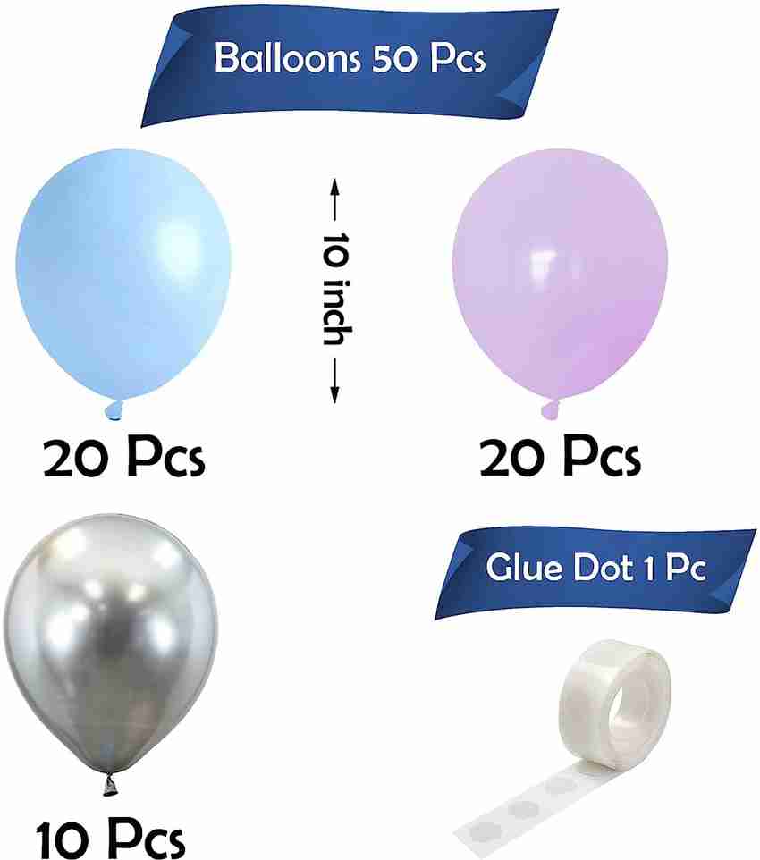 Flipkart Toys R Us Solid Metallic Latex Chrome Balloons For