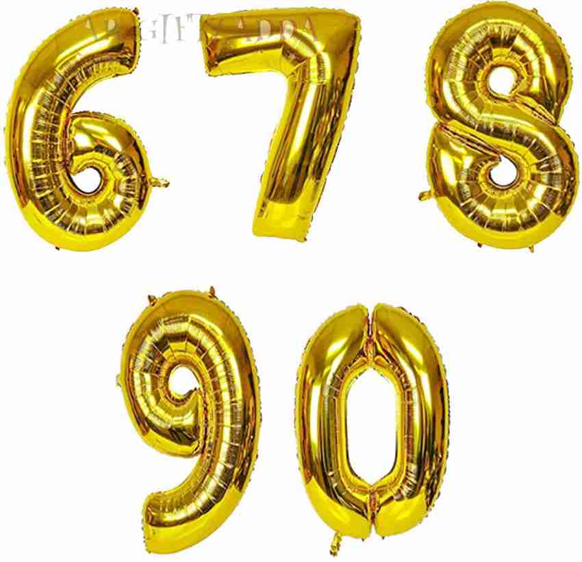 16 inch number outlet balloons
