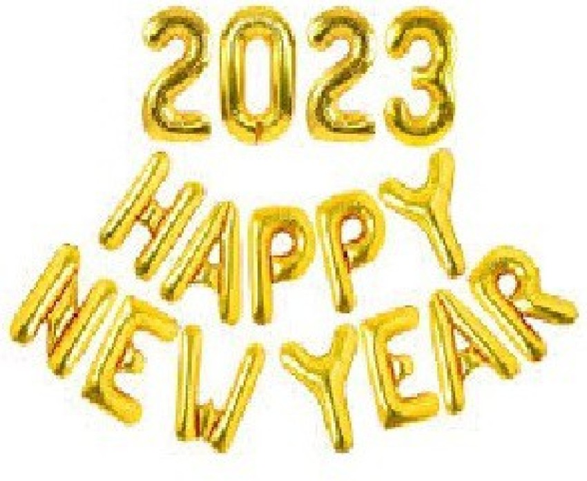 2023 Happy New Year Balloons 16" LETTER Foil Eve Party Decor