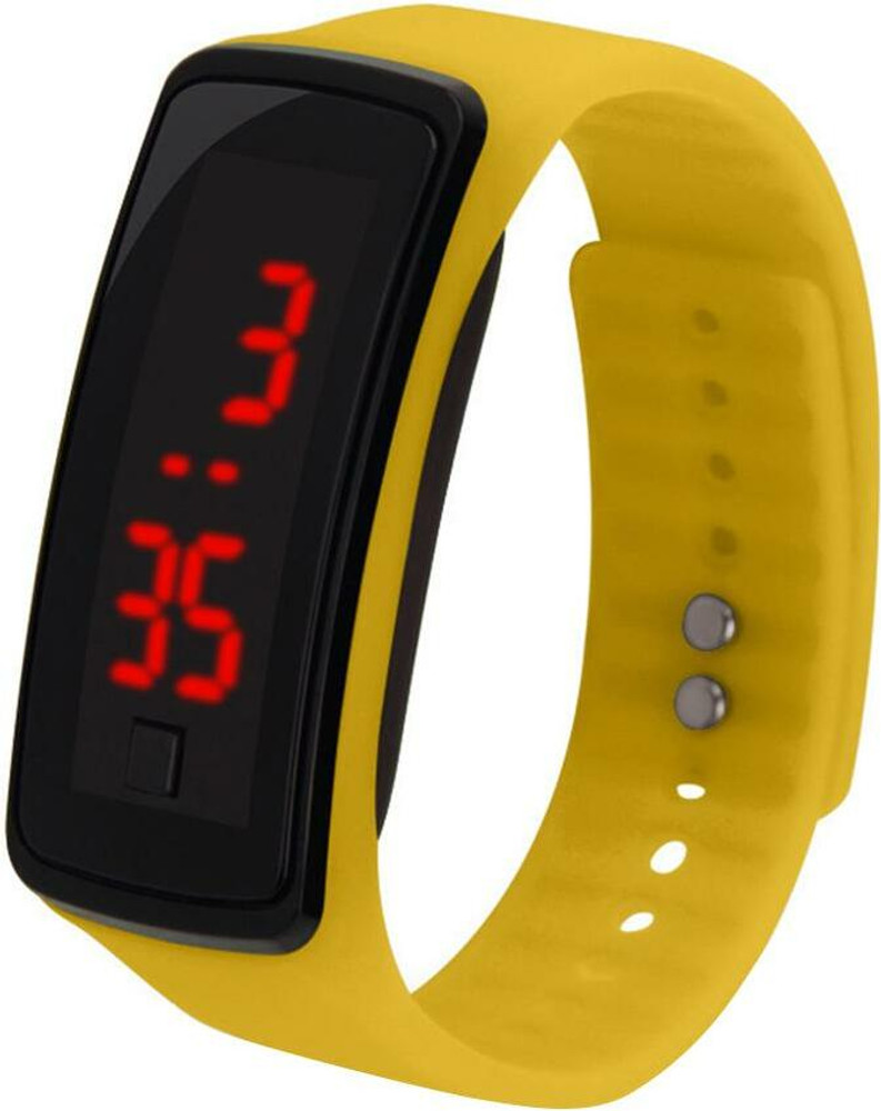 Elevea Silicone Bracelet Big Screen Led Digital Watch with