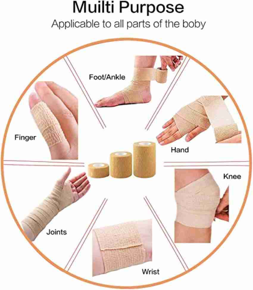DipNish Elastic Adhesive Bandage Self-Sticking Bandage Crepe Bandage Price  in India - Buy DipNish Elastic Adhesive Bandage Self-Sticking Bandage Crepe  Bandage online at