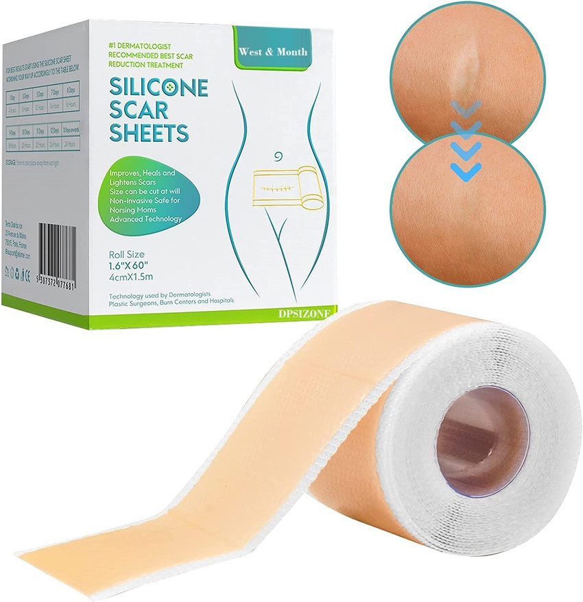 DPISZONE Medical Soft Silicone Gel Tape for Scar Removal Tear