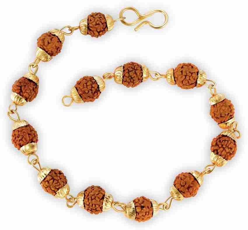 Rudraksha gold hot sale hand bracelet