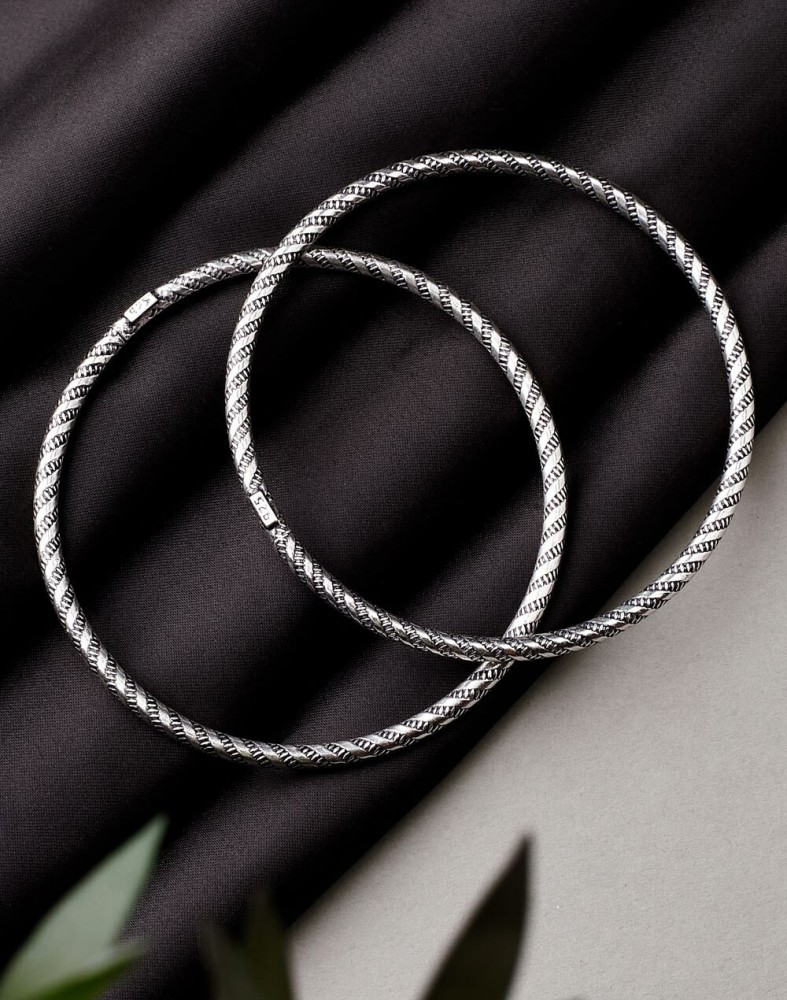 925 Silver Bangle For Girls Latest Design Fancy  Silver Palace
