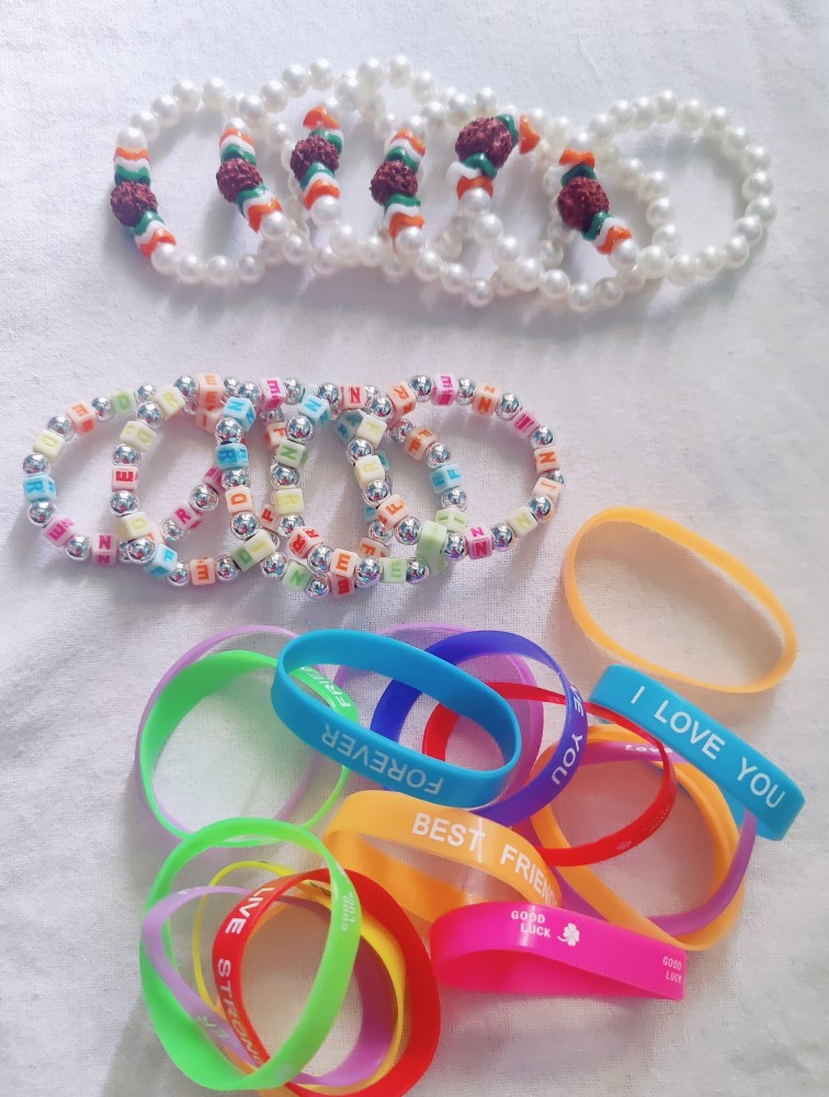 cool plastic string bracelets
