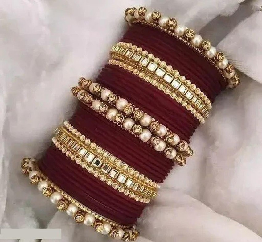 Maroon bangles deals