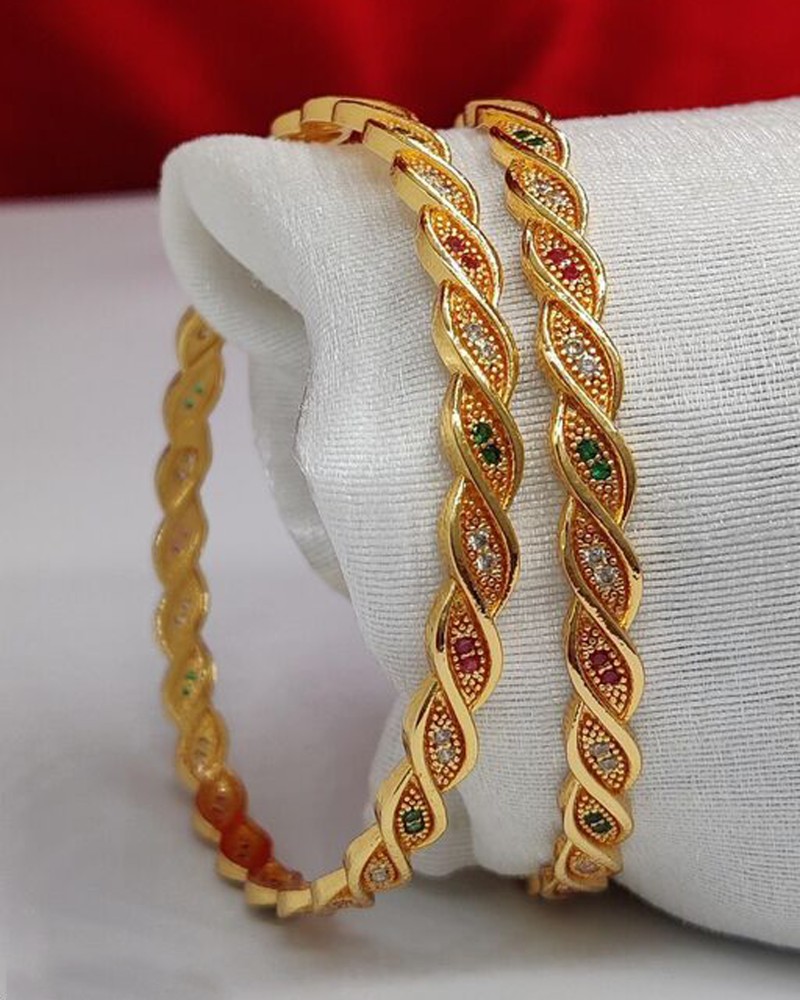 Gold plated sale bangles flipkart