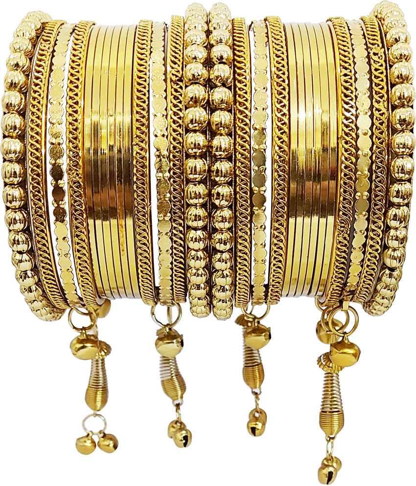 Anahat collection Alloy Gold plated Bangle Set Price in India