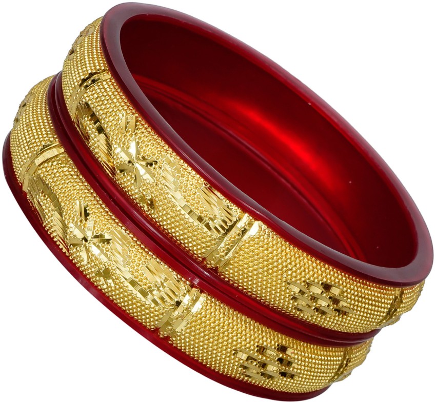 Barrfy Collections Plastic Gold-plated Bangle Set Price in India - Buy  Barrfy Collections Plastic Gold-plated Bangle Set Online at Best Prices in  India