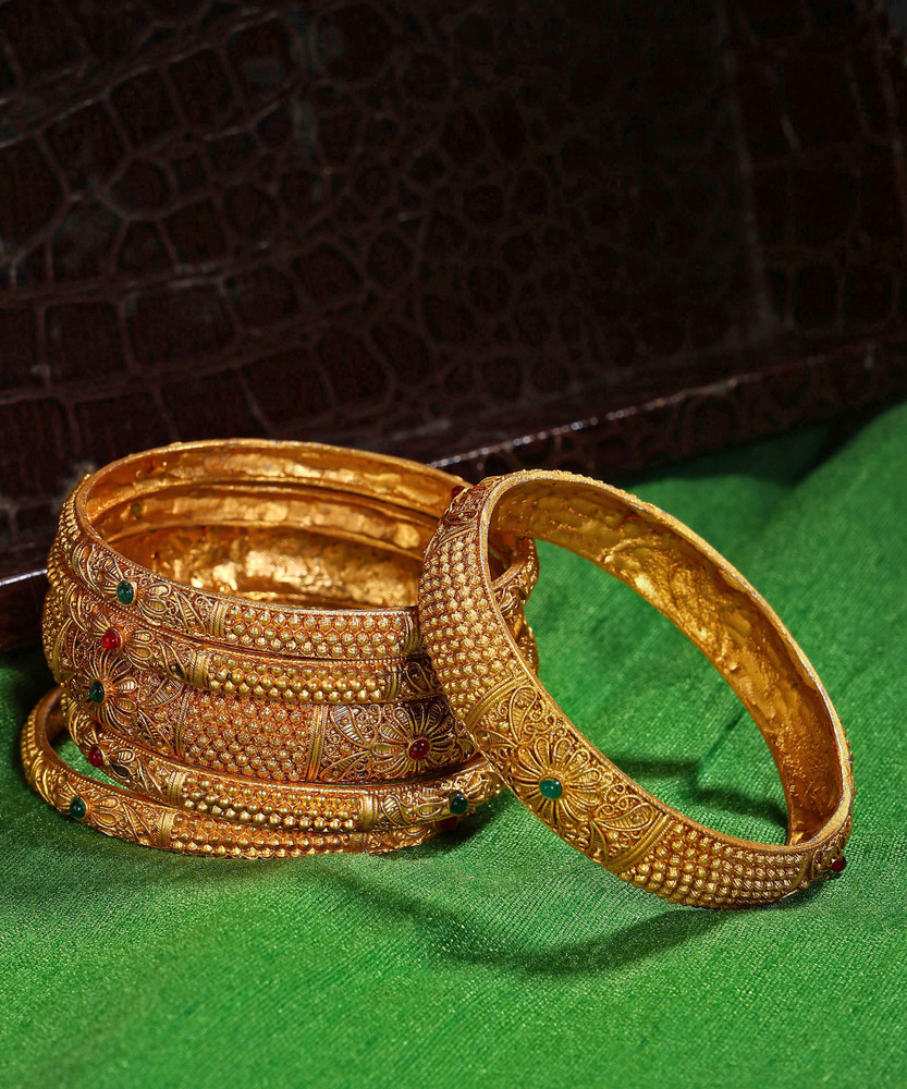 One gram gold plated bangles on sale