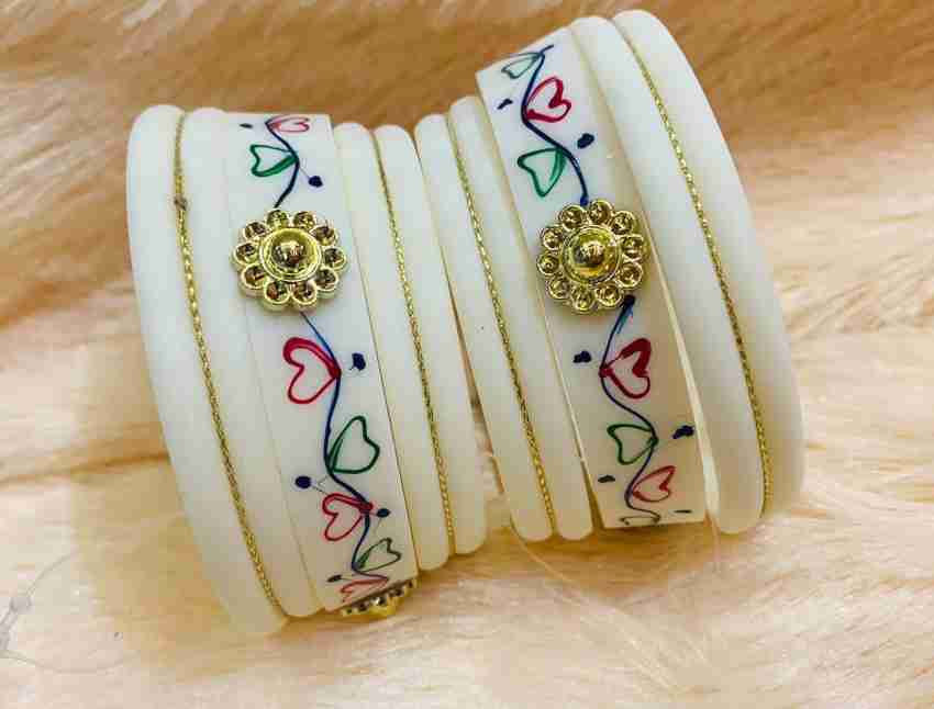 White plastic hot sale bangle bracelet