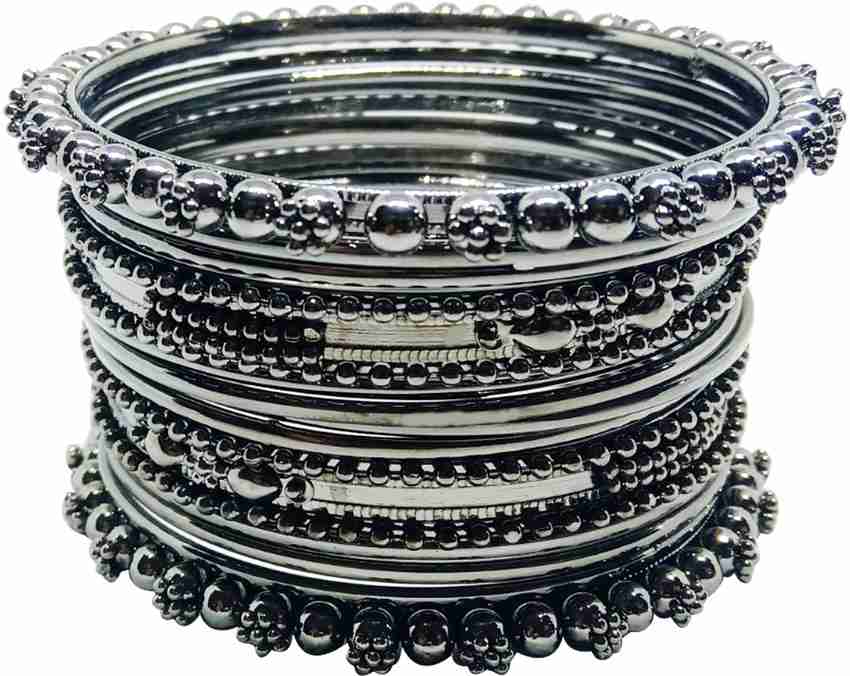 Black metal bangles flipkart discount