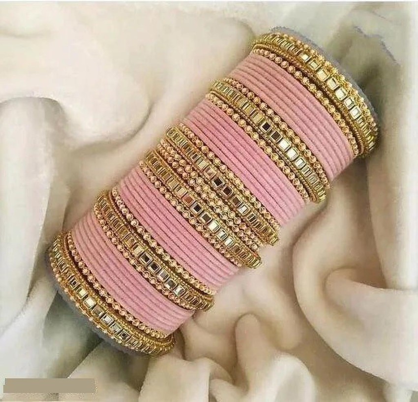 Baby pink bangles on sale set