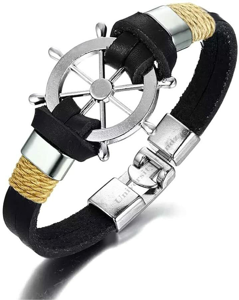 Leather shop bracelet flipkart