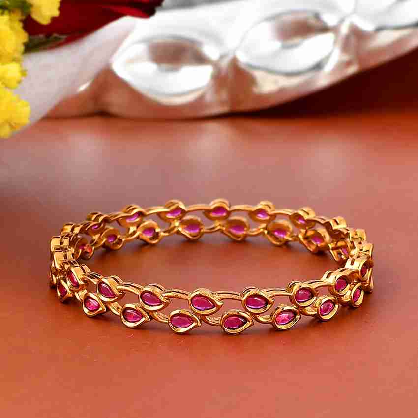 Voylla Brass Gold plated Bangle Price in India Buy Voylla Brass
