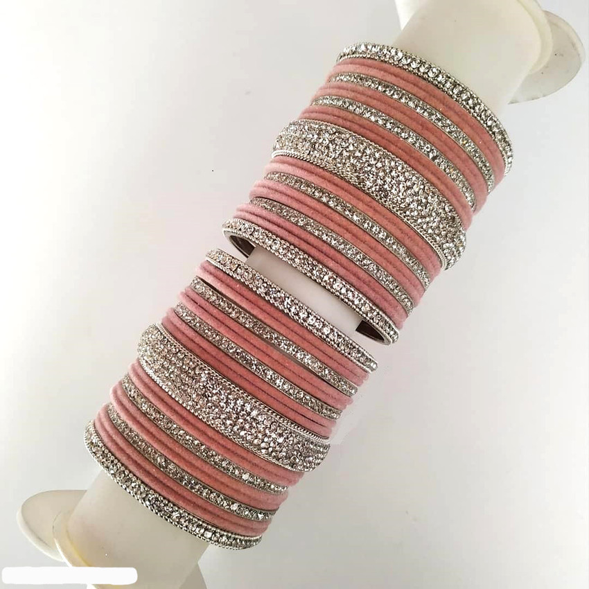 Peach bangles set hot sale