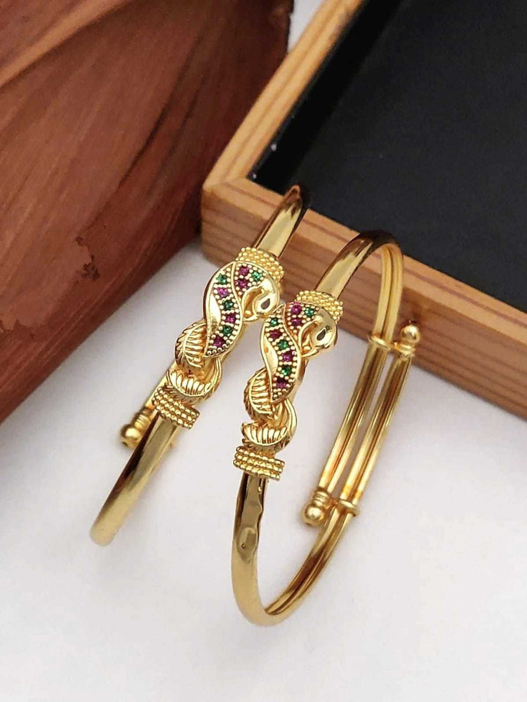 MISHWA Brass Gold plated Bangle Set Price in India Buy MISHWA