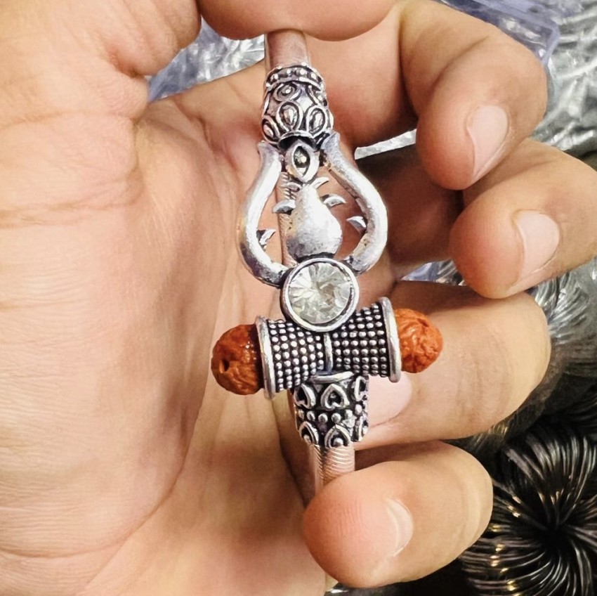 Mahadev kada online in silver