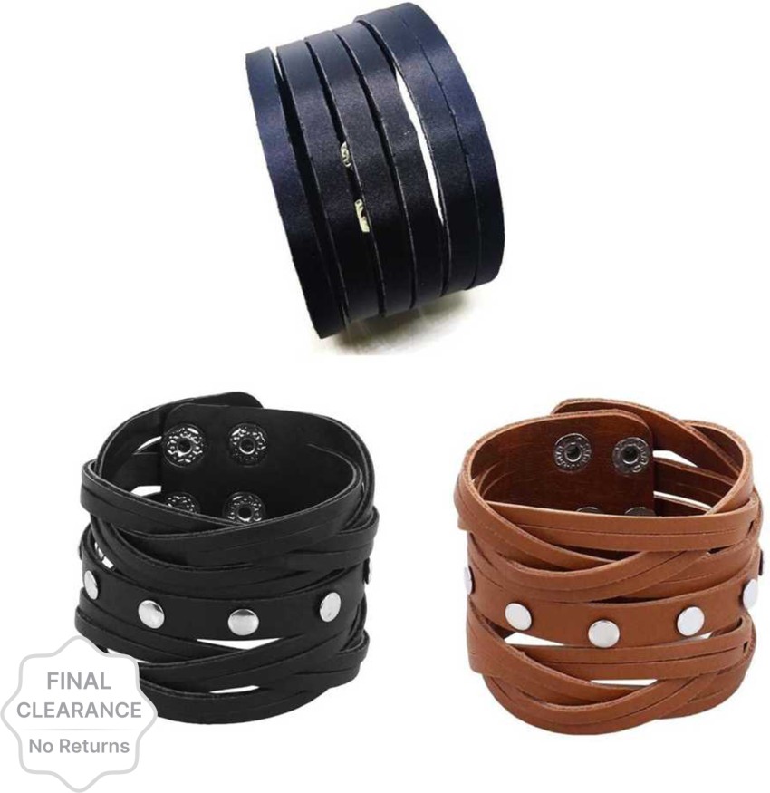 Weewooday Plain Leather Bracelets Blank Leather Snap Bracelets for Crafts  Blank Leather Cuff Bracelet DIY Craft Wristbands 5 Colors 10 Packs   Amazonin Jewellery
