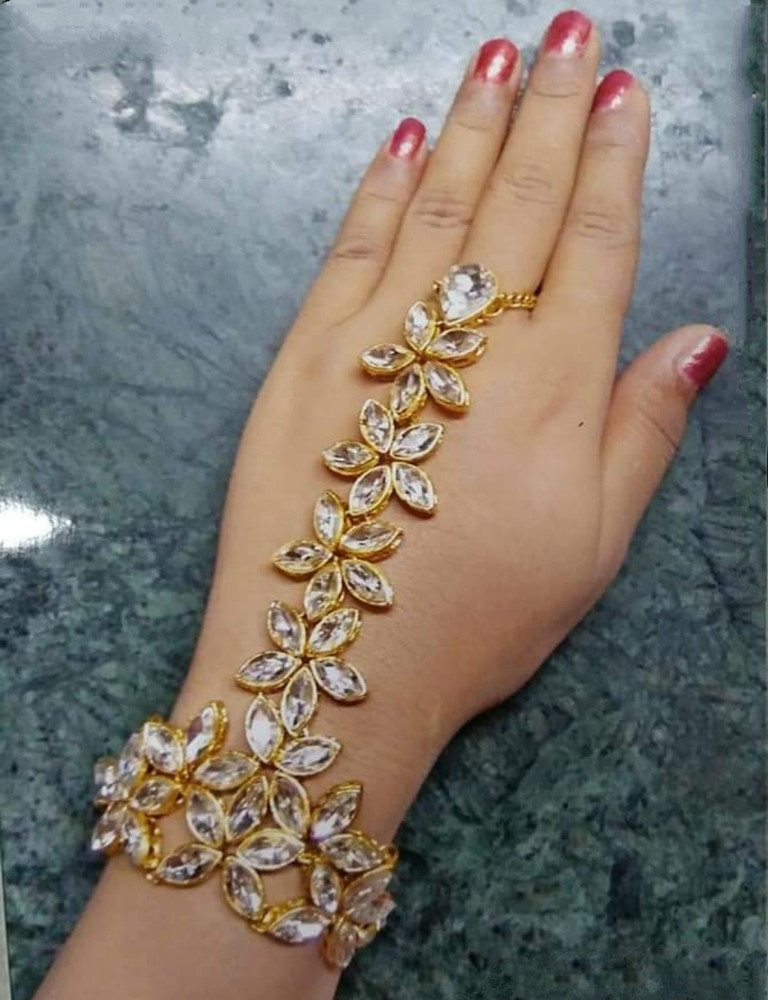 Jewelznme Alloy Gold plated Ring Bracelet Price in India Buy